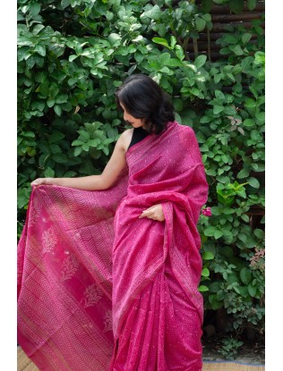 Bagru Print Saree