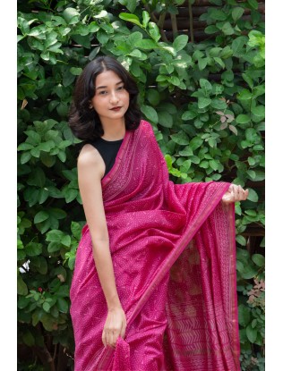 Bagru Print Saree