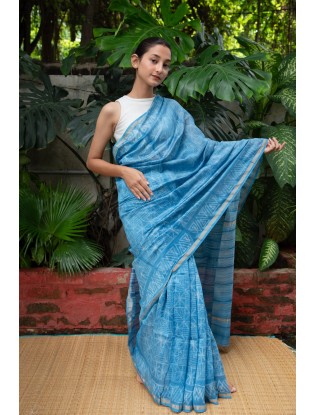 Shibori Saree with Blouse