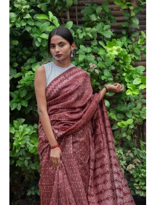 Shibori Saree with Blouse