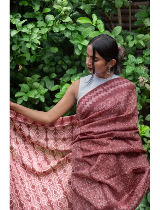Shibori Saree with Blouse