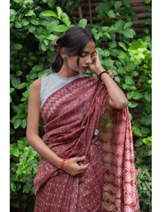 Shibori Saree with Blouse