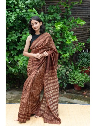 Shibori Saree with Blouse