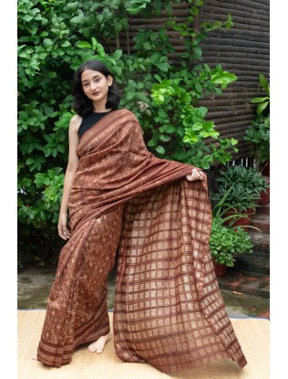 Shibori Saree with Blouse