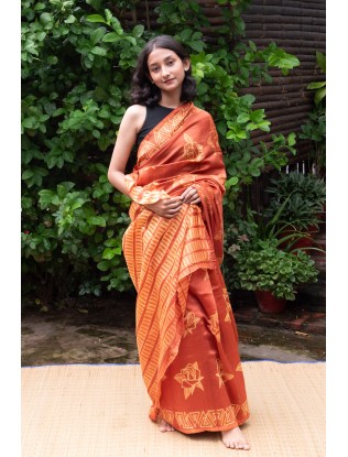 Shibori Saree with Blouse