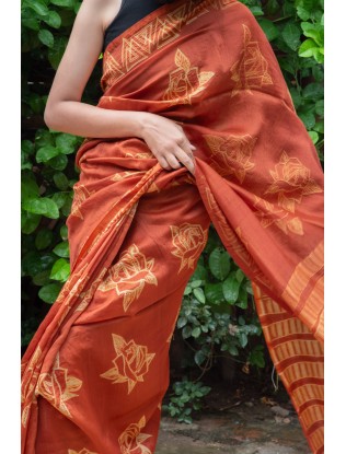 Shibori Saree with Blouse