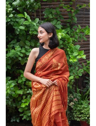 Shibori Saree with Blouse