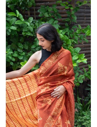 Shibori Saree with Blouse