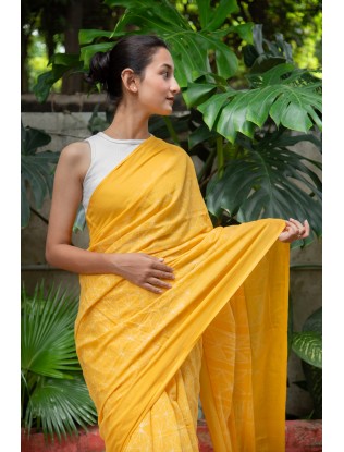 Shibori Saree with Blouse