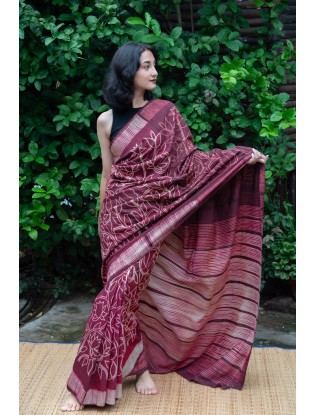 Shibori Saree with Blouse