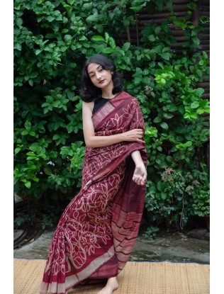 Shibori Saree with Blouse