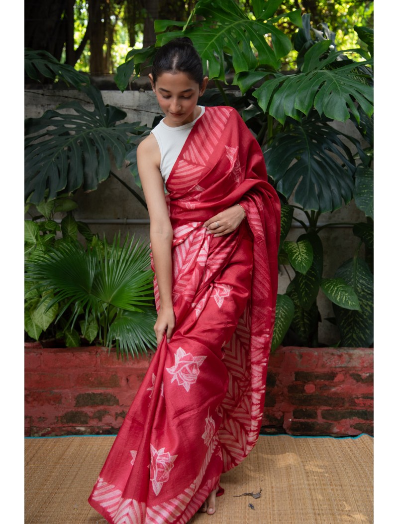 Shibori Saree with Blouse