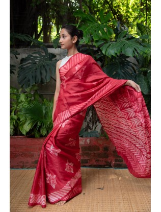 Shibori Saree with Blouse