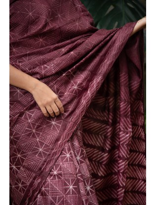 Shibori Saree with Blouse