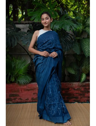Shibori Saree with Blouse