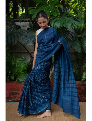 Shibori Saree with Blouse