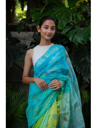 Printed Saree with Blouse