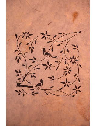Bird and Flower Sanjhi Paper Art