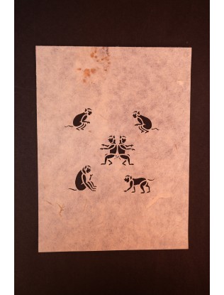 Monkey Sanjhi Paper Art