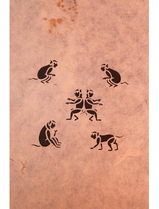 Monkey Sanjhi Paper Art