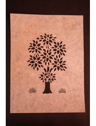 Tree Sanjhi Paper Art