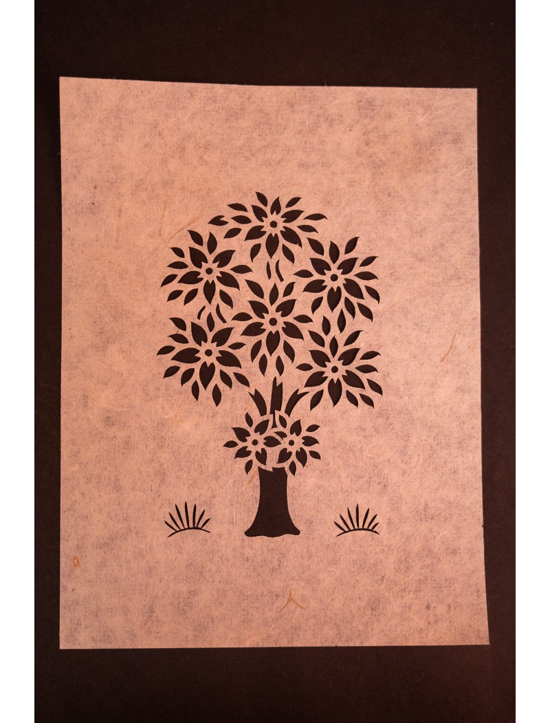 Tree Sanjhi Paper Art Tree Sanjhi Paper Art