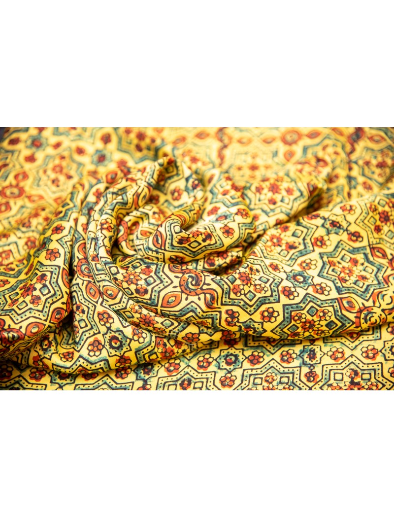 Ajrakh Print Fabric Ajrakh Print Fabric