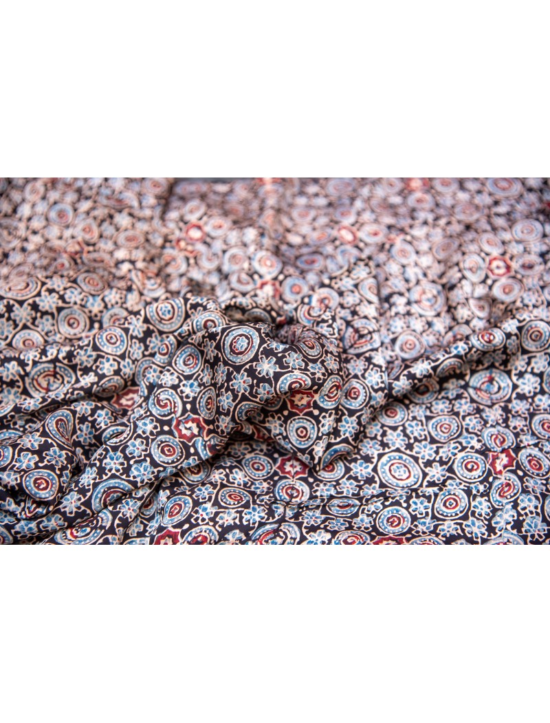 Ajrakh print Fabric Ajrakh print Fabric