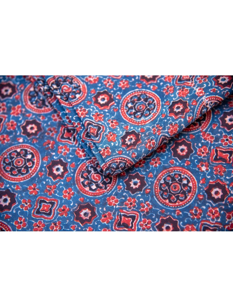 Ajrakh Print Fabric Ajrakh Print Fabric