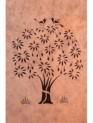 Bird and Tree Sanjhi Paper Art