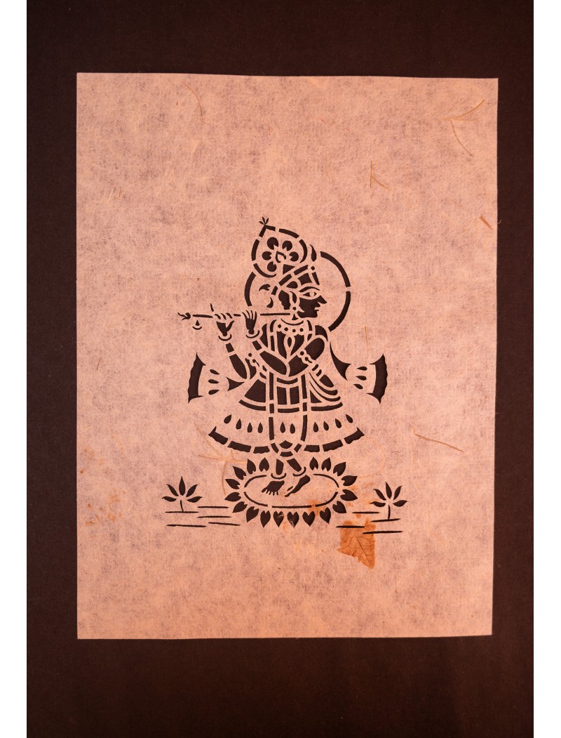 Krishna Sanjhi Paper Art Krishna Sanjhi Paper Art