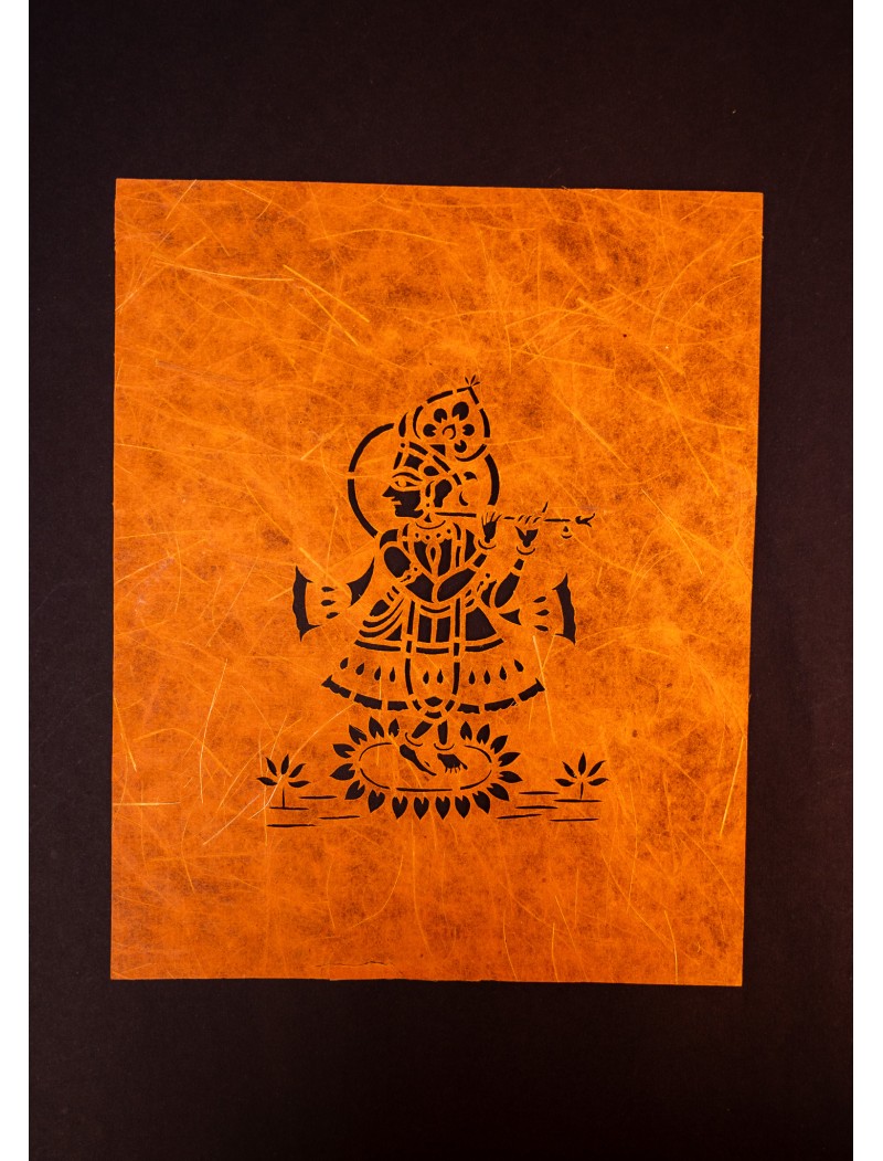 Krishna Sanjhi Paper Art