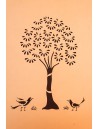Bird and Tree Sanjhi Paper Art