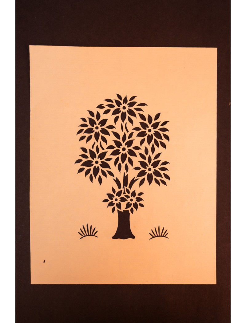 Tree Sanjhi Paper Art Tree Sanjhi Paper Art