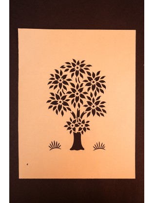 Tree Sanjhi Paper Art