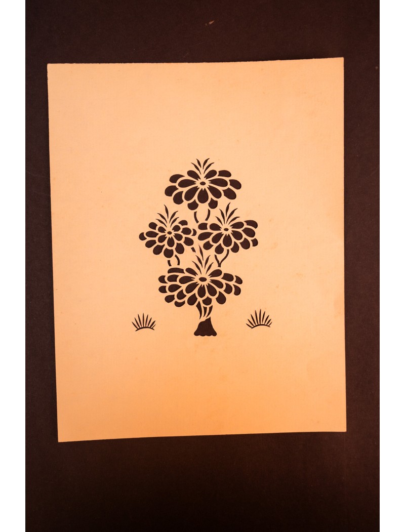 Flower Sanjhi Paper Art Flower Sanjhi Paper Art