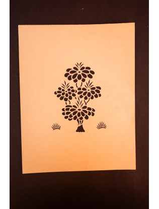 Flower Sanjhi Paper Art