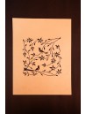 Bird and Flower Sanjhi Paper Art