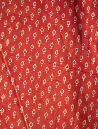 Ajrak Fabric Hand Block Printed for Daily Wear | Sanatkada