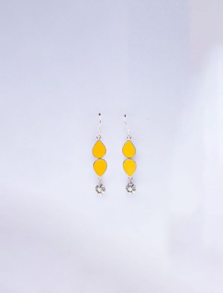 Yellow earrings image displayed in the Related Products section on the Lucknow Souvenirs page