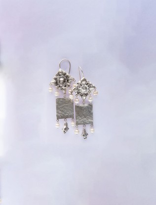 Earring Silver Classic Design Crafted with Care | Sanatkada