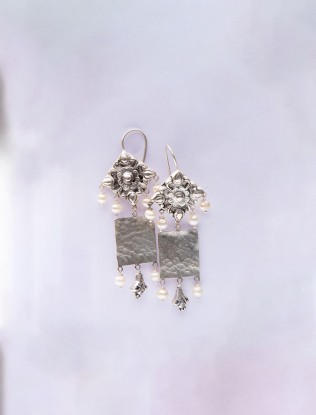 Earring Silver Classic Design Crafted with Care | Sanatkada