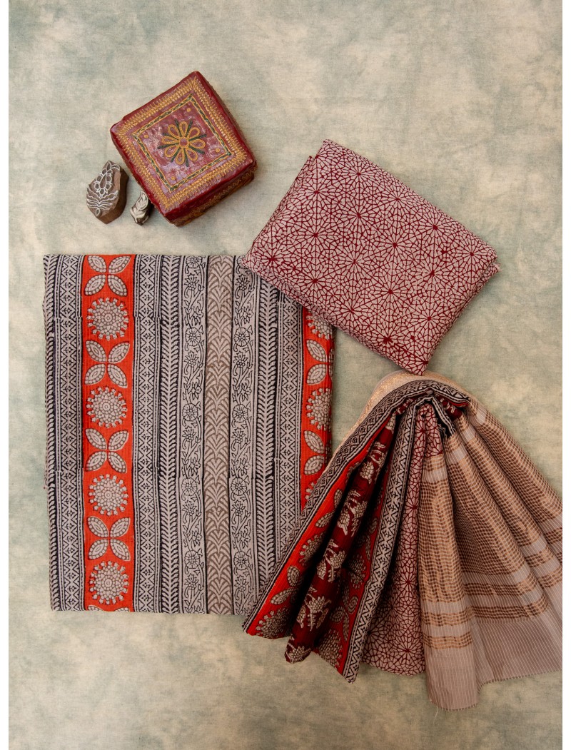 Maheshwari Bagh Print Suit set