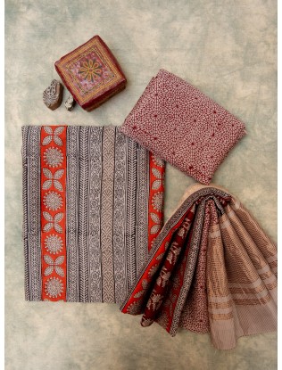 Maheshwari Bagh Print Suit set