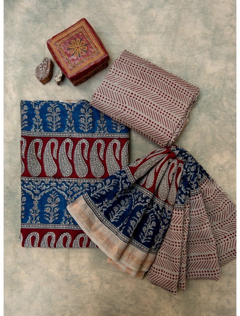 Maheshwari Bagh Print Suit set Maheshwari Bagh Print Suit set