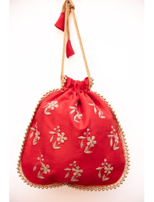 Batua with applique work