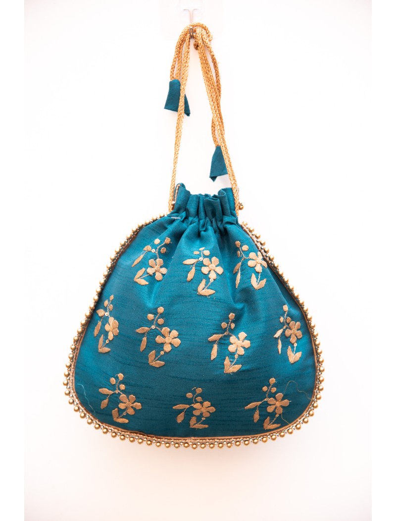 Batua with applique work