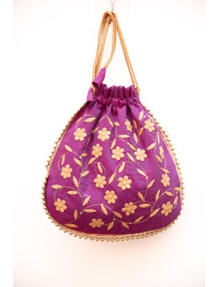 Batua with applique work