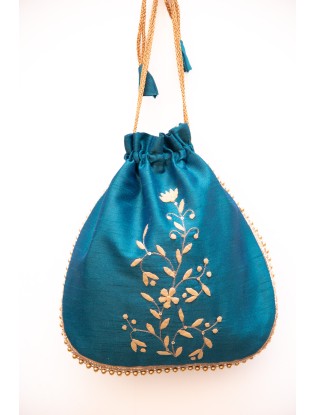 Batua with applique work