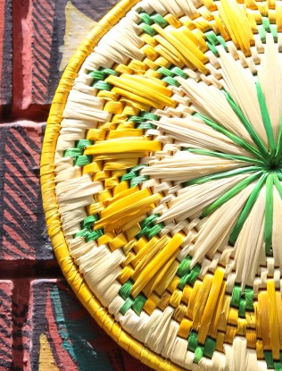 Moonj Wall Plate Handmade, Craftswomen of Rekhaakriti
